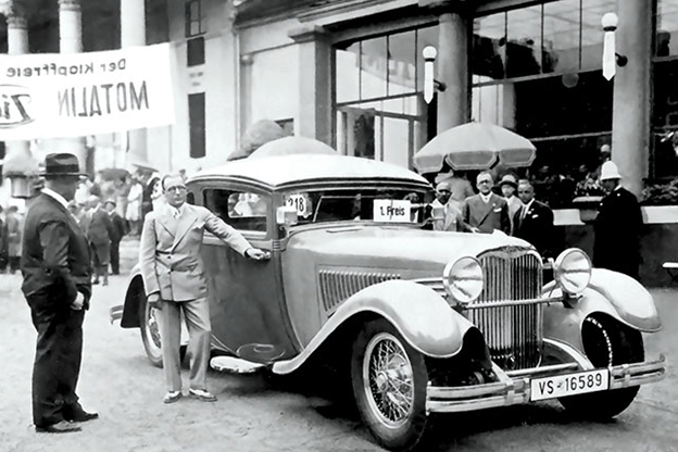 1928 Opel Regent 24 110 PS coupe at Automobilturnier Baden Baden